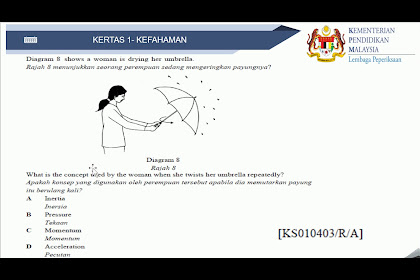 Contoh Sains Kertas 1 Spm