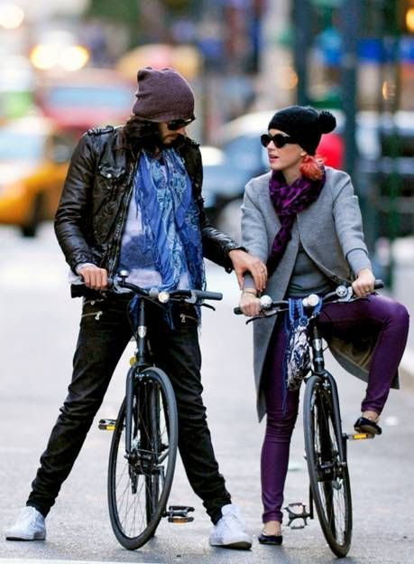Katy Perry wearing Bleulab Puple Skinny Jeans