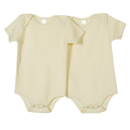Ecoland Baby Organic Cotton Short Sleeve Bodysuit (2 pcs/pack) - Natural 18-24 months