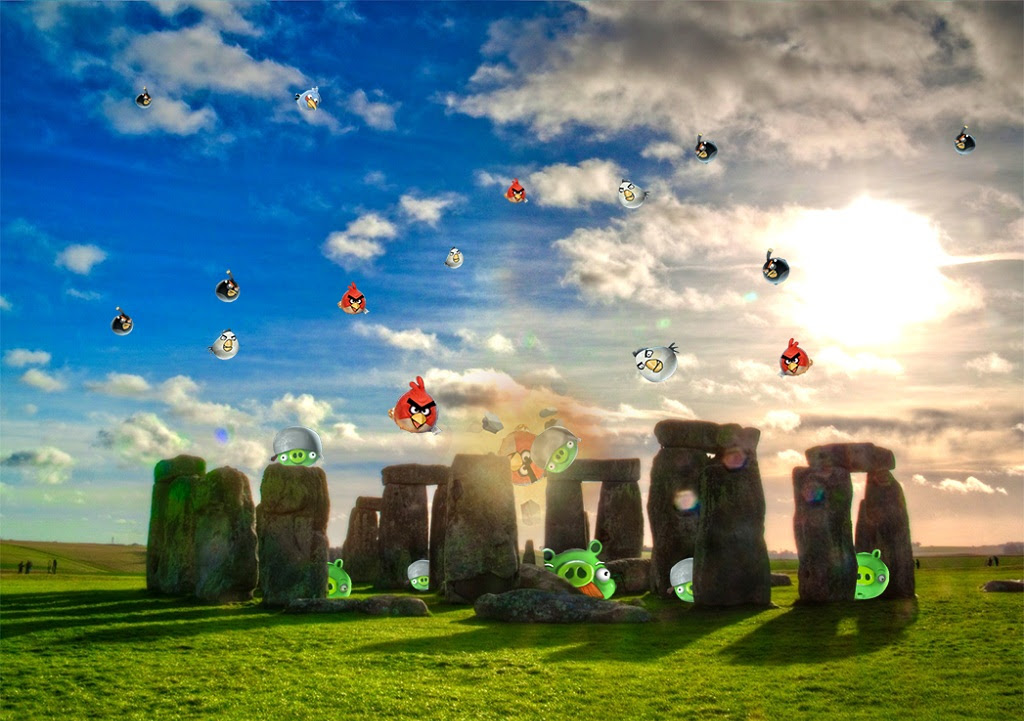 Stonehenge y Angry Birds