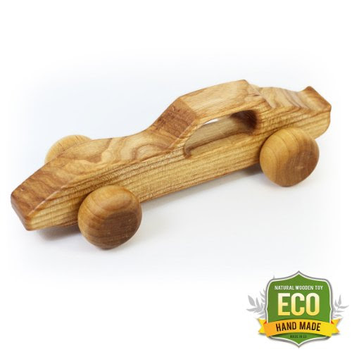Zooky® The SECRET AGENT'S Car - PREMIUM Quality ECO Wooden Toy, HAND MADE, Natural - No Color, No Preservatives