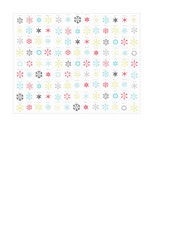 A2 card size JPG snowflake snow crystals distress paper MEDIUM SCALE