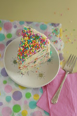 Rainbow Chip Funfetti Cake