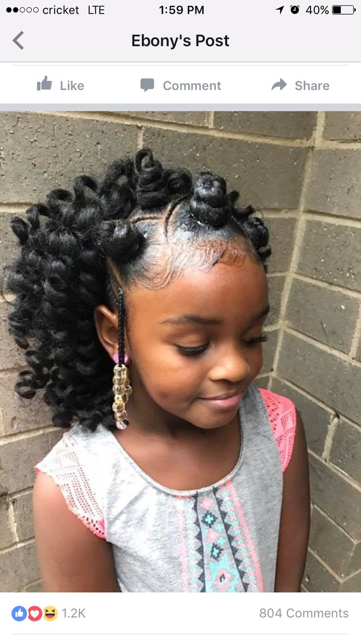 Kids Curly Hairstyle For Little Girls - Braids Hairstyles ...