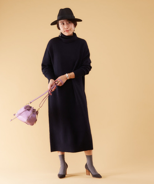 ワンピースアンゴラニットワンピース ワンピース Liesse リエス のファッション