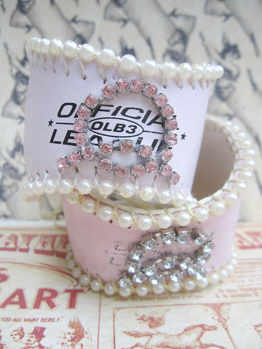 Custom Shabby Baseball Cuffs! 7