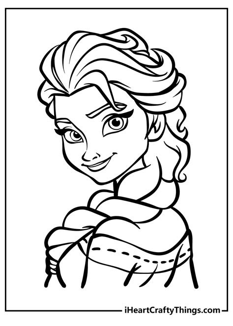  elsa printable coloring pages