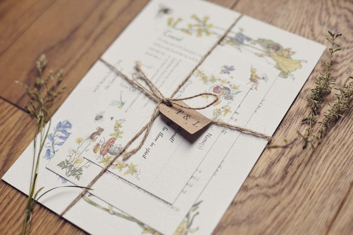 Suffolk Woodland Fairy Wedding Invitation - www.helloromance.co.uk