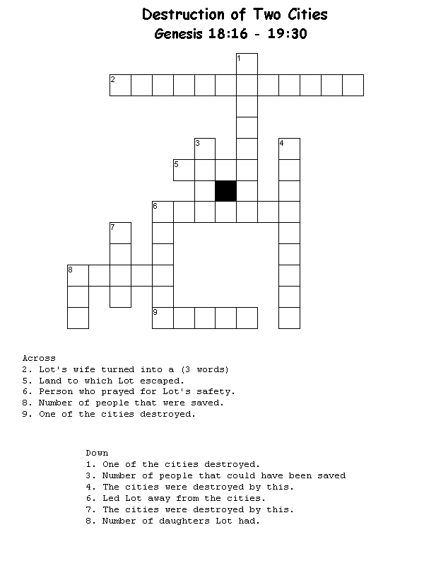 15 Fun Bible Crossword Puzzles | Kitty Baby Love