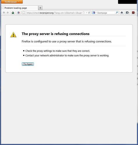 Tor Browser_proxy server is refusing connections