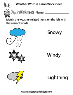 worksheet Preschool preschool Weather Worksheets weather