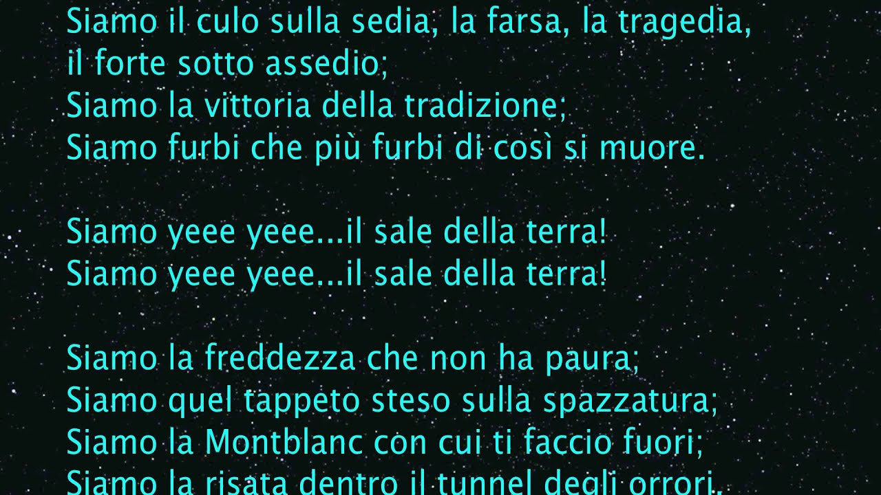Ligabue - Il sale della terra Lyrics full HD - YouTube
