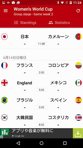Fifa女子ワールドカップ カナダ大会のスケジュールや結果を確認できるandroidアプリ Googleカレンダーを紹介 Juggly Cn