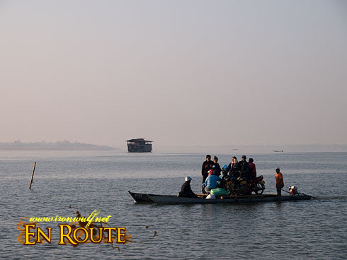 Wat Phu Crossing Mekong River