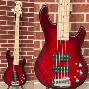 G L Tribute Series L 2500 Redburst 5 String Electric Bass Guitar
