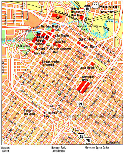 Houston, Texas Map