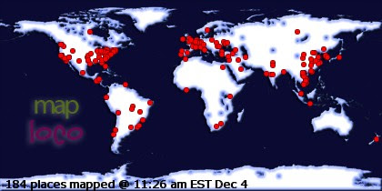 Profile Visitor Map - Click to view visits