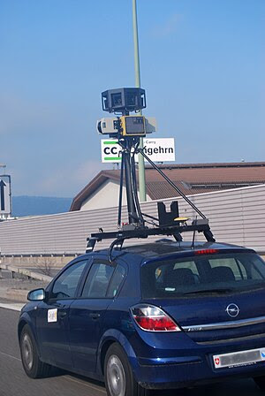 Google's Street View Camera Car in Wangen-Brüt...