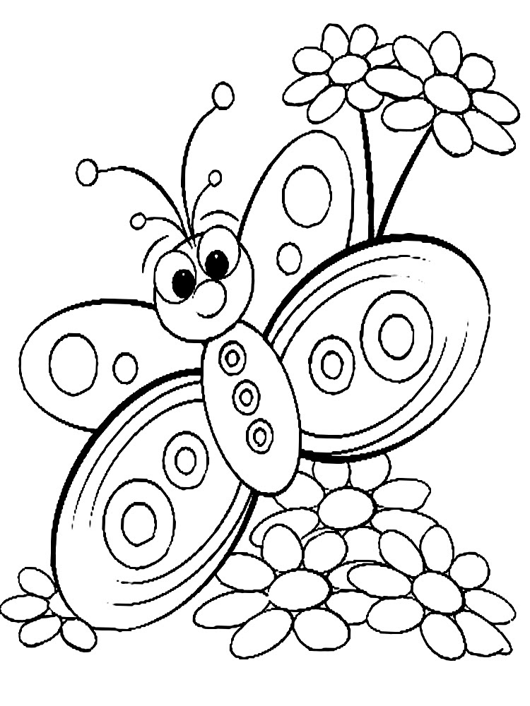 Download Butterfly coloring pages for kids