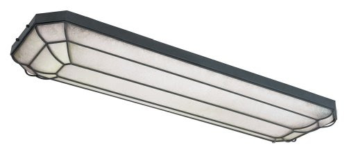 World Imports Lighting 7202-42 Fluorescent Rennes Linear Flush Mount Fixture, Rust
