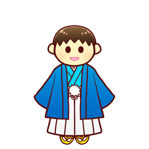 着物の男の子のイラスト かわいいフリー素材が無料のイラストレイン