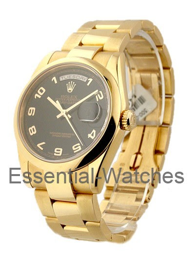 rolex used president 36mm rose gold with oyster bracelet men s rose ...