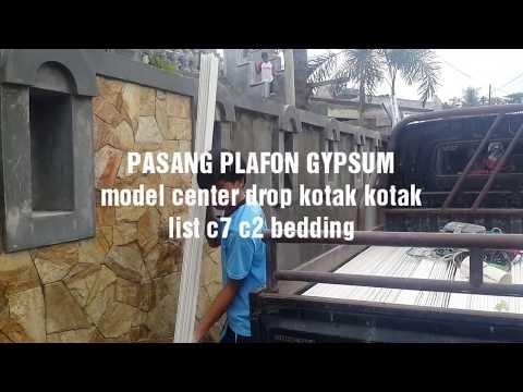Popular Plafongypsumjogja Pasang Plafon Gypsum Model Center Drop Kotak Kotak, Terupdate!