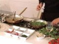 Mazzancolle,con spinaci e pomodorini