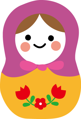 マトリョーシカのイラスト 無料イラスト素材