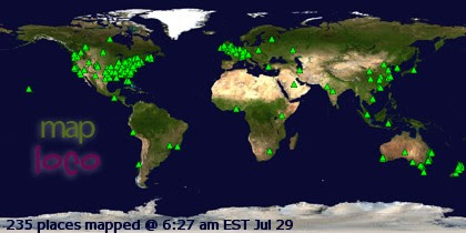 Profile Visitor Map - Click to view visits