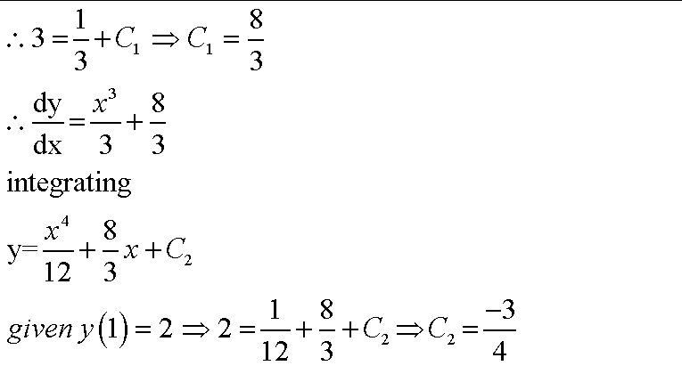 Solving Differential Equation By Integration D 2y Dx 2 X 2 Y 1 2 Dy Dx 1 3