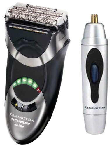Remington MS-5500 Titanium Microscreen with Bonus Nose and Ear Trimmer