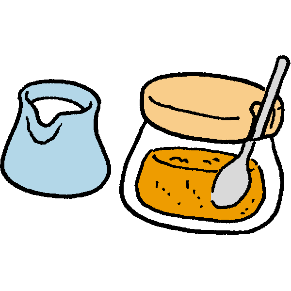 ミルクとお砂糖のイラスト かわいいフリー素材が無料のイラストレイン