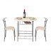 Bistro Table Set With Storage : Buy 3 Piece Dining Set Compact 2 Chairs And Table Set With Metal Frame And Shelf Storage Bistro Pub Breakfast Space Saving For Apartment And Kitchen Natural Online In Indonesia B08lm623d3 / Option installation type indoor bistro table find more ideas and french bistro sets in you have lots for bistro table find the shoots are a table.