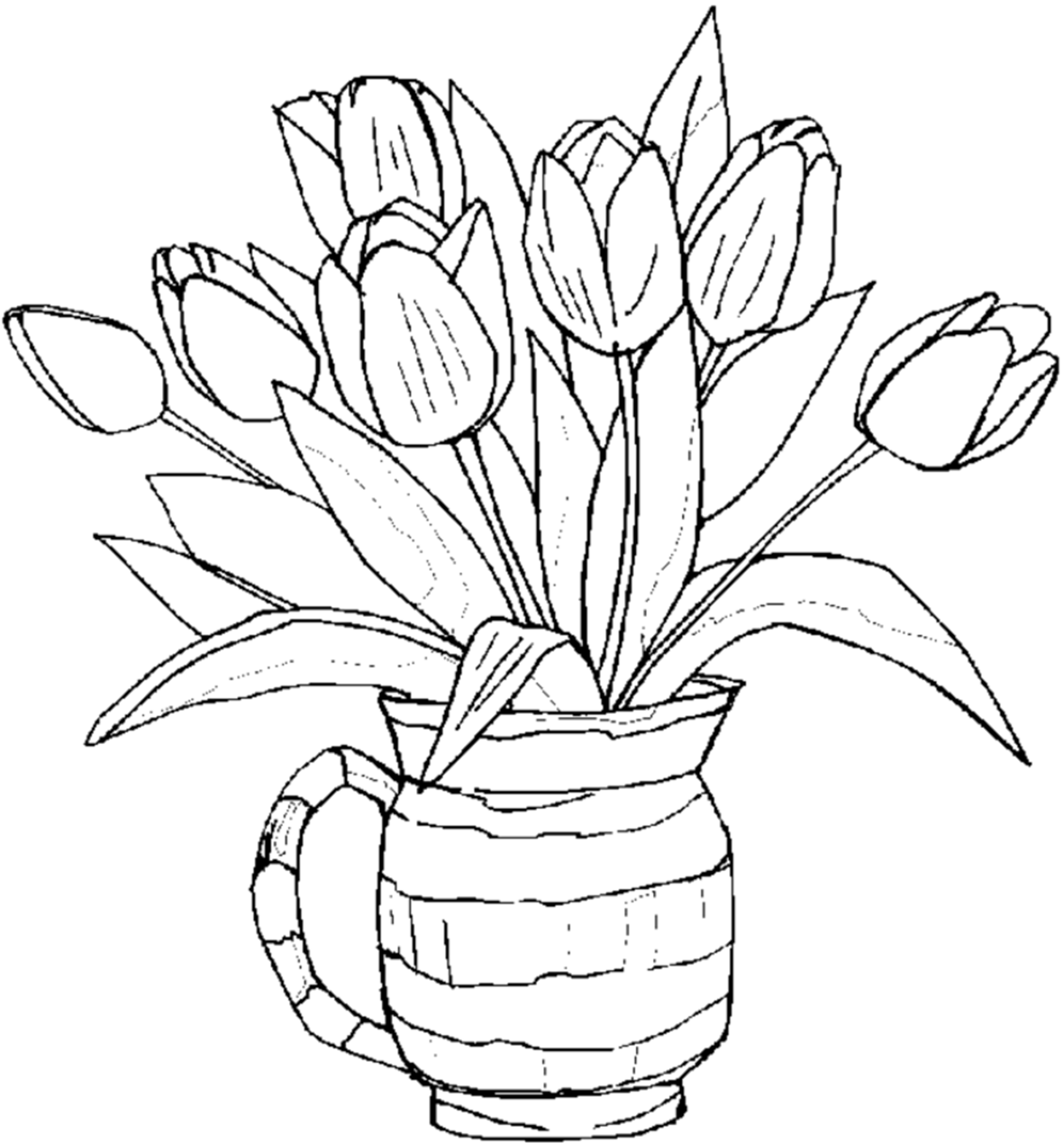 Free Printable Flower Coloring Pages For Kids - Best ...