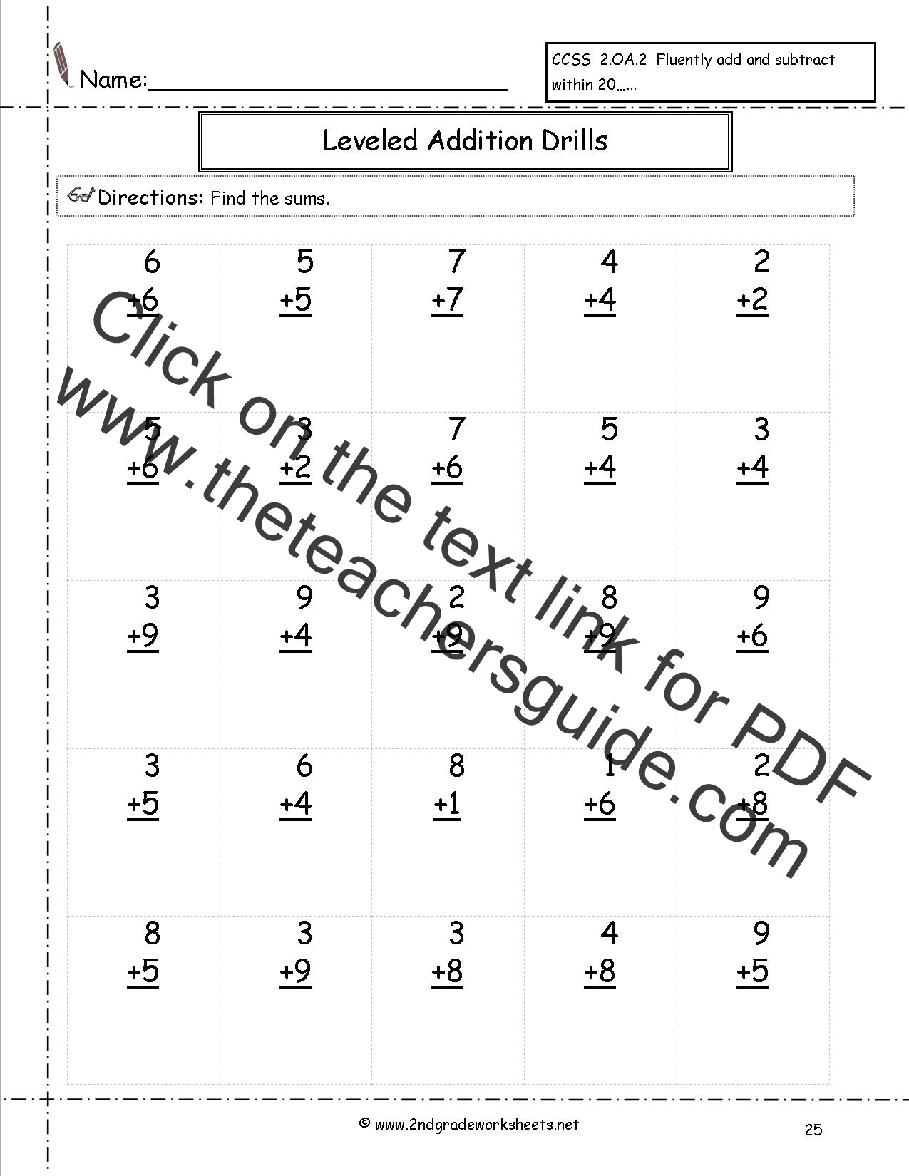 Free Math Worksheets and Printouts