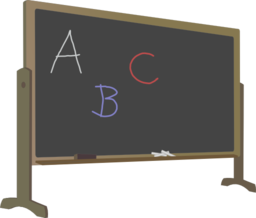 Blackboard With Stand And Letters Clipart | i2Clipart - Royalty Free Public  Domain Clipart