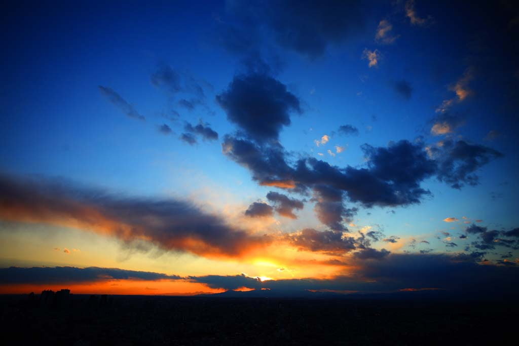 ゆんフリー写真素材集 No 夕暮れ空 日本 東京