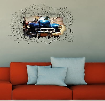 WallPops! Car Funny Panoramic Wall Decal