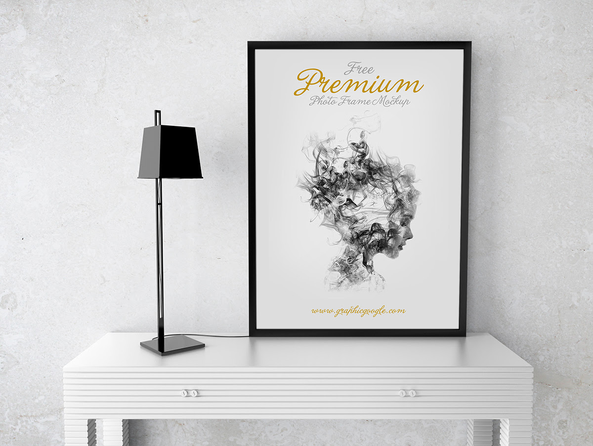 Free Premium Photo Frame Mockup - Graphic Google - Tasty Graphic Designs CollectionGraphic ...