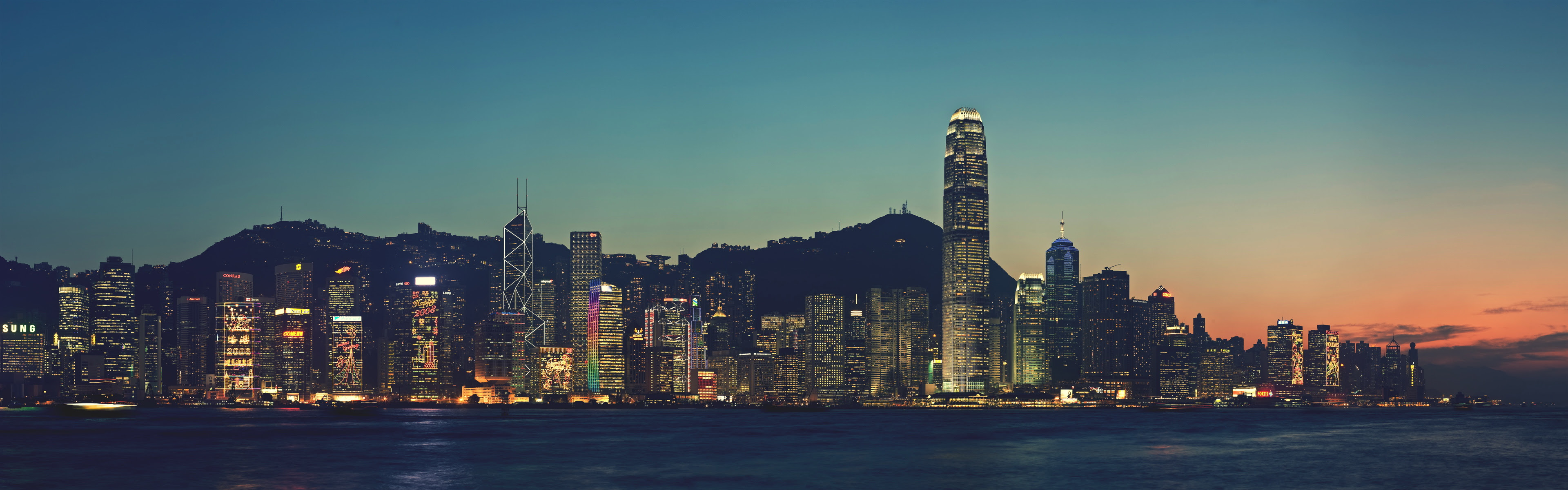 Panoramic City Wallpaper 3840x1200 21781