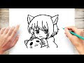 Kawaii Cute Anime Girl Easy Drawing