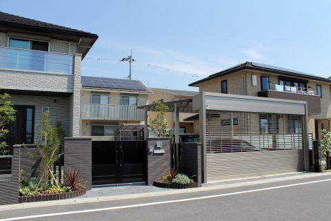 埼玉県の外構 エクステリア ガーデンルームの大興