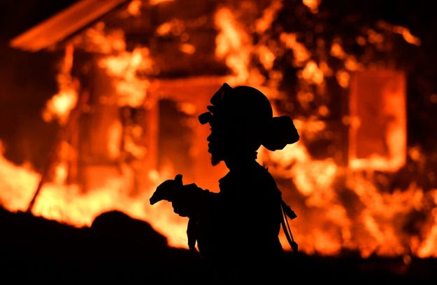 Mass evacuations were ordered early Monday morning as fast moving fires burned through the Napa Valley region of Northern California, destroying homes and businesses overnight.