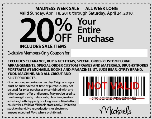 Michaels Online 20% Off Coupon – Including Sale Items!