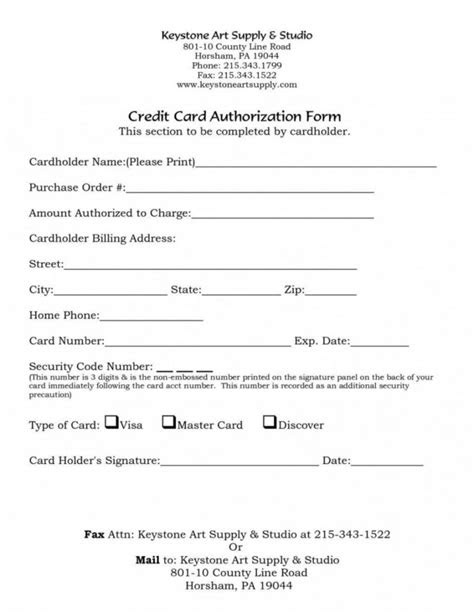 time credit card payment authorization form template credit card