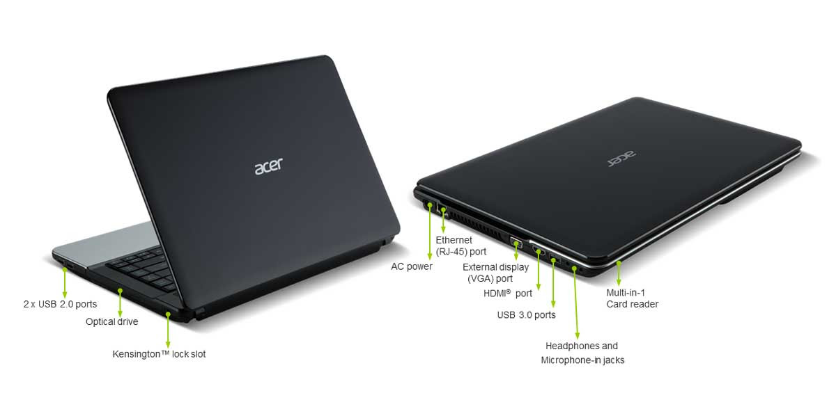Acer Aspire E1 15.6-inch Laptop - Black/Silver (Intel Core i3 3110M 2 ...