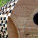 Le Tronc Creux Shelters, Bruit Du Frigo, Refuge Périurbain Bordeaux, suburban refuges, tiny homes, tiny shelters, tree-like homes, cylindrical tiny houses, Bordeaux architecture, French architects