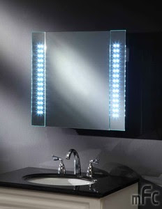 LED ILLUMINATED BATHROOM MIRROR CABINET / SHAVER SOCKET / SENSOR 