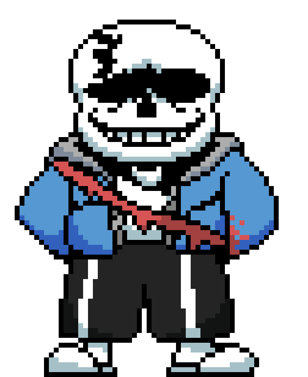 Undertale Last Breath Sans Sprite Phase 3 But Not Actually Pixel Art Maker